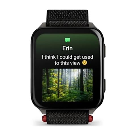 Venu X1 Black with Slate Titanium Caseback and Black ComfortFit Nylon Band