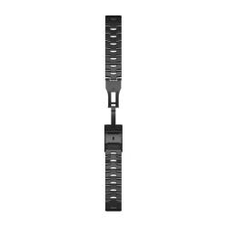QuickFit 22mm Band Vented Titanium Bracelet with Carbon Gray DLC Coating