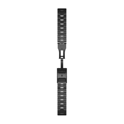QuickFit 22mm Band Vented Titanium Bracelet with Carbon Gray DLC Coating
