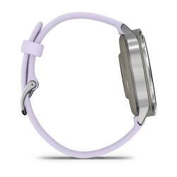 Venu 4 - 41 mm Silver with Periwinkle Silicone Band