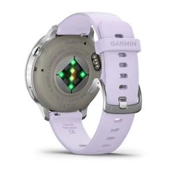 Venu 4 - 41 mm Silver with Periwinkle Silicone Band