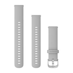 Quick Release Bands (18 mm) Mist Grey with Silver Hardware