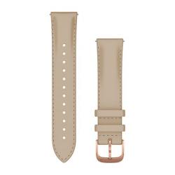 Quick Release Band 20mm Light Sand Italian Leather/18K Rose Gold PVD
