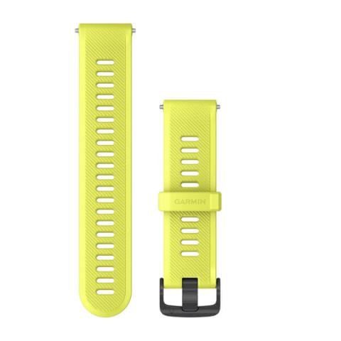 Garmin Watch Bands Amp Yellow Silicone with Slate Hardware (Forerunner 945)