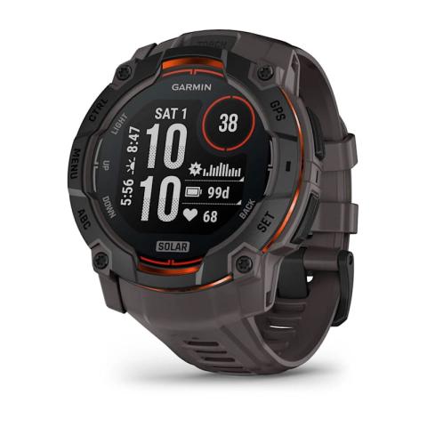 Тактические смарт-часы для активного отдыха Garmin Instinct 3 – 50 mm, Solar Black