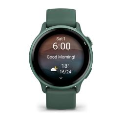 Смарт-часы для фитнеса Garmin Vivoactive 6 Metallic Jasper Green