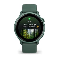 Смарт-часы для фитнеса Garmin Vivoactive 6 Metallic Jasper Green