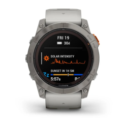 Спортивные часы для бега и триатлона Garmin Fenix 7X Pro – Sapphire Solar Edition Titanium