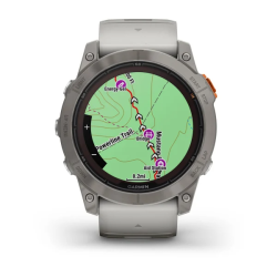 Спортивные часы для бега и триатлона Garmin Fenix 7X Pro – Sapphire Solar Edition Titanium