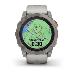 Спортивные часы для бега и триатлона Garmin Fenix 7X Pro – Sapphire Solar Edition Titanium