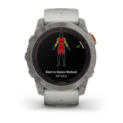 Спортивные часы для бега и триатлона Garmin Fenix 7X Pro – Sapphire Solar Edition Titanium