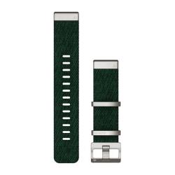 QuickFit 22 Watch Straps Jacquard-weave Nylon Strap – Pine Green
