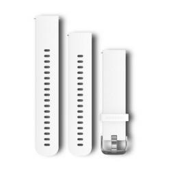 Quick Release Band 20mm White/Stainless /Two Sizes Included