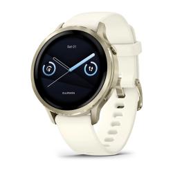Venu 4 - 41 mm Lunar Gold with Bone Silicone Band