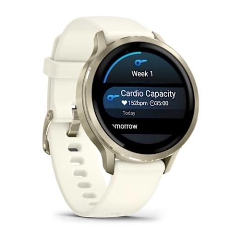 Venu 4 - 41 mm Lunar Gold with Bone Silicone Band