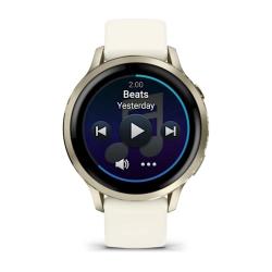 Venu 4 - 41 mm Lunar Gold with Bone Silicone Band