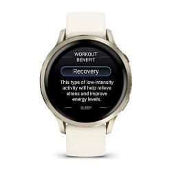 Venu 4 - 41 mm Lunar Gold with Bone Silicone Band
