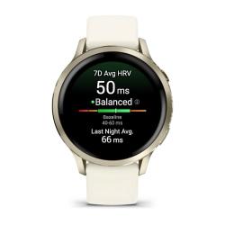 Venu 4 - 41 mm Lunar Gold with Bone Silicone Band
