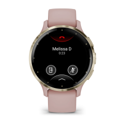 Смарт-часы для фитнеса и здоровья Garmin Venu 3S Soft Gold Bezel