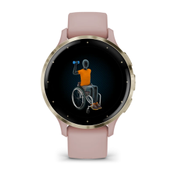 Смарт-часы для фитнеса и здоровья Garmin Venu 3S Soft Gold Bezel