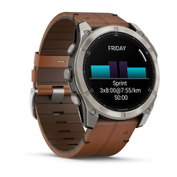 Мультиспортивные часы Garmin Fenix 8 – Sapphire Bare Titanium Black