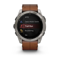 Мультиспортивные часы Garmin Fenix 8 – Sapphire Bare Titanium Black