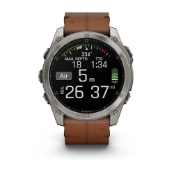 Мультиспортивные часы Garmin Fenix 8 – Sapphire Bare Titanium Black