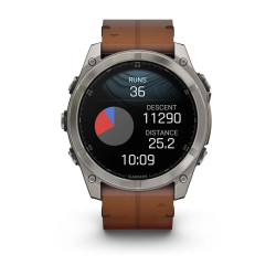 Мультиспортивные часы Garmin Fenix 8 – Sapphire Bare Titanium Black