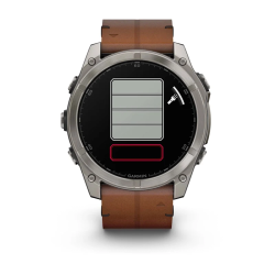 Мультиспортивные часы Garmin Fenix 8 – Sapphire Bare Titanium Black