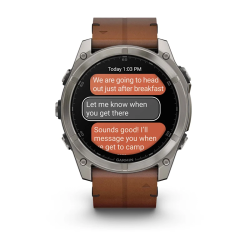 Мультиспортивные часы Garmin Fenix 8 – Sapphire Bare Titanium Black