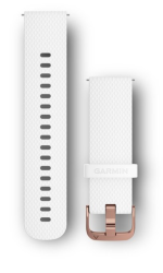 Quick Release Band 20mm White/Rose Gold/Two Sizes Included