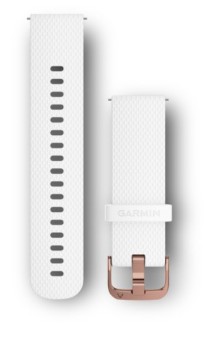 Quick Release Band 20mm White/Rose Gold/Two Sizes Included