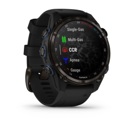 Descent MK3i - 43mm Carbon Gray DLC Titanium with Black Silicone Band