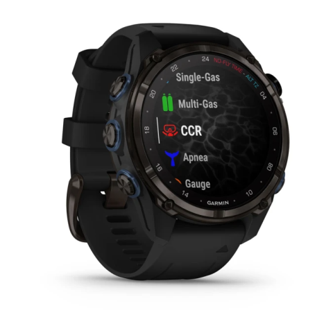 Descent MK3i - 43mm Carbon Gray DLC Titanium with Black Silicone Band