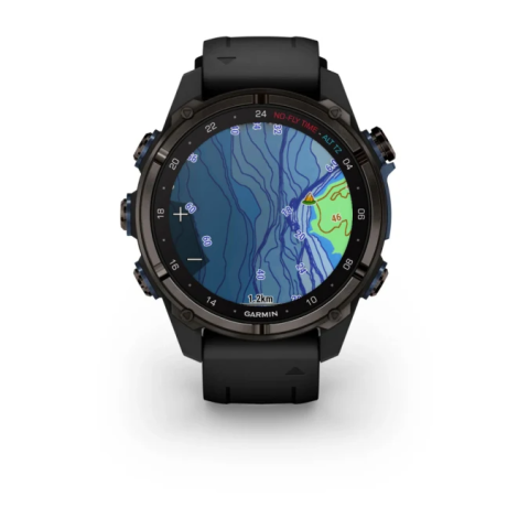Descent MK3i - 43mm Carbon Gray DLC Titanium with Black Silicone Band