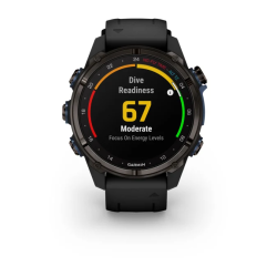 Descent MK3i - 43mm Carbon Gray DLC Titanium with Black Silicone Band