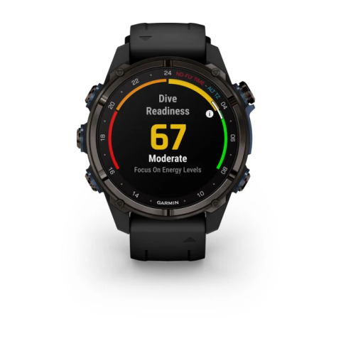 Descent MK3i - 43mm Carbon Gray DLC Titanium with Black Silicone Band