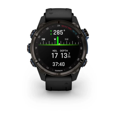 Descent MK3i - 43mm Carbon Gray DLC Titanium with Black Silicone Band