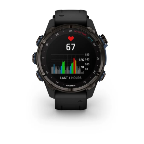 Descent MK3i - 43mm Carbon Gray DLC Titanium with Black Silicone Band