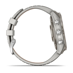 Garmin Fenix 7 Pro – Sapphire Solar Edition Titanium with Fog Gray/Ember Orange Band