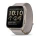 Venu X1 Soft Gold with Titanium Caseback and French Grey Nylon Band