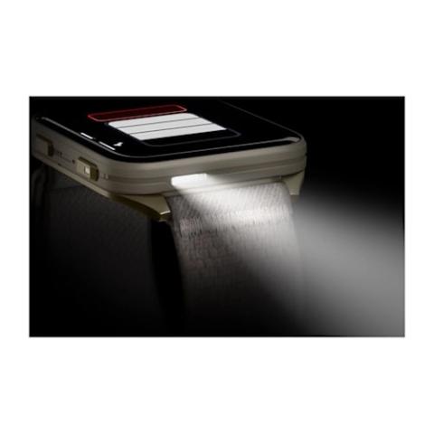 Venu X1 Soft Gold with Titanium Caseback and French Grey Nylon Band