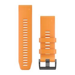 QuickFit 26mm Band Solar Flare Orange Silicone