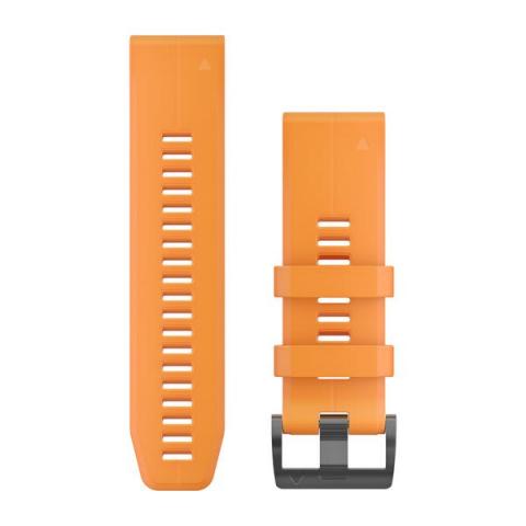 QuickFit 26mm Band Solar Flare Orange Silicone