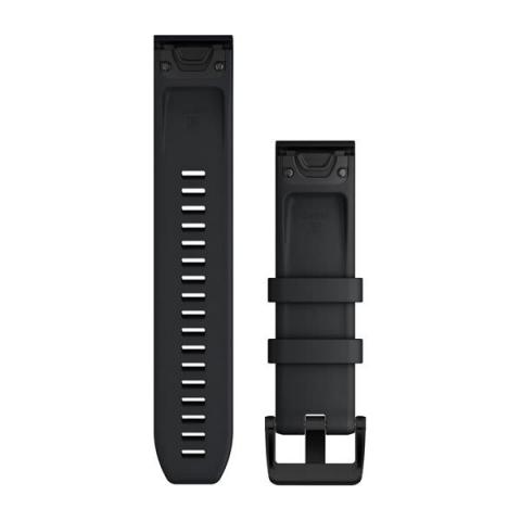 QuickFit 22mm Band Black with Black Stainless Steel Hardware