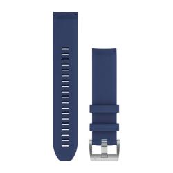 QuickFit 22 Watch Bands Navy Blue Silicone Strap