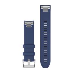 QuickFit 22 Watch Bands Navy Blue Silicone Strap