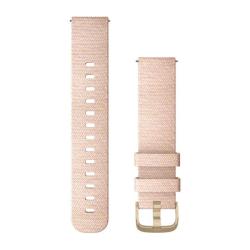 Quick Release Band 20mm Blush Pink Woven Nylon/Light Gold