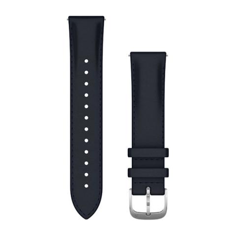 Quick Release Band 20mm Navy Italian Leather/Silver