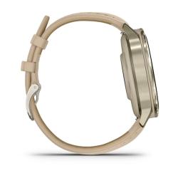 Venu 4 - 41 mm Lunar Gold with Bone Silicone Band and Light Sand Leather Band